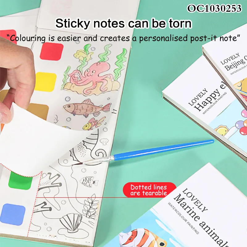 Wholesale Cartoon Education Children Art Watercolor Painting Drawing Paper Book Coloring Book for Kids