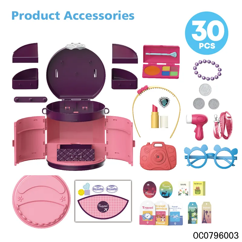 Wholesale Make up Tool Box Set Portable for Kids Girls Only with Camera
