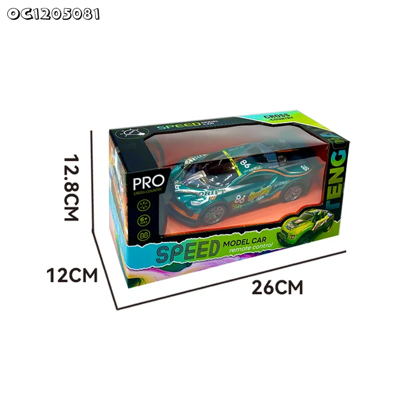 LED Lighted up 1: 22 Scale Plastic Drift Racing Toy Race Sport Cars Model with Remote Control for Wholesale