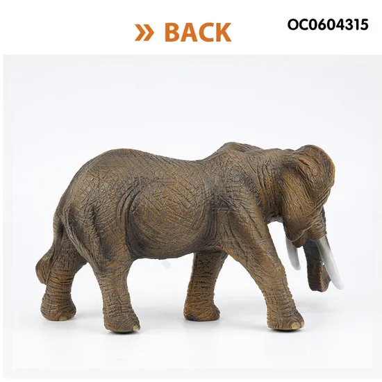 Wholesale Popular Educational Simulation Rubber Plastic Elephant Animal Sets Toy
