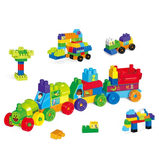 Wholesale Montessori Educational Construction Plastic Building Block DIY Toy