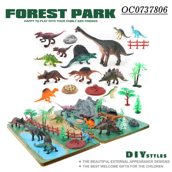 Wholesale Educational Plastic Rubber Animals Dinosaurs Forest Animals PVC Toys
