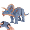 Dinosaur Theme Gifts Infrared Remote Control Model Simulation Walking RC Dinosaurs Light up Toy for Kids Triceratops Toy with Sound