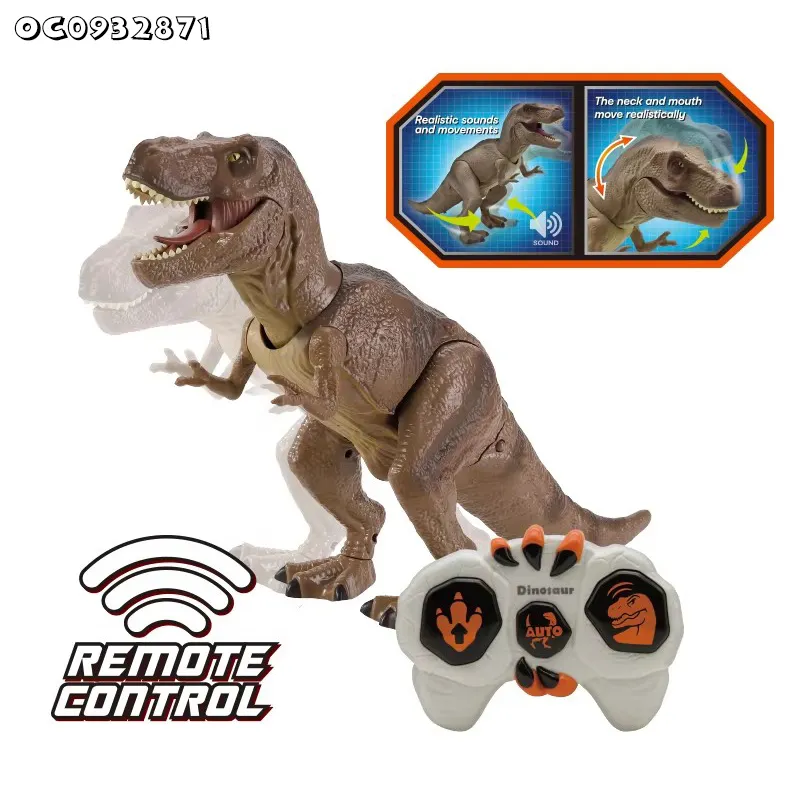 Remote Control Simulation Walking RC Tyrannosaurs T-Rex Large Plastic Dinosaur Toys Made in China with Sound
