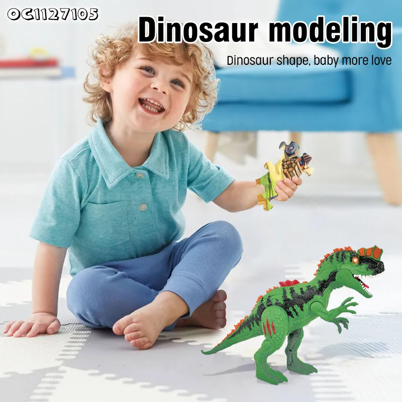 Battery Operated Movable Realistic Simulated Dinosaurs Model Moving and Walk Toys with Light and Sound for Boys