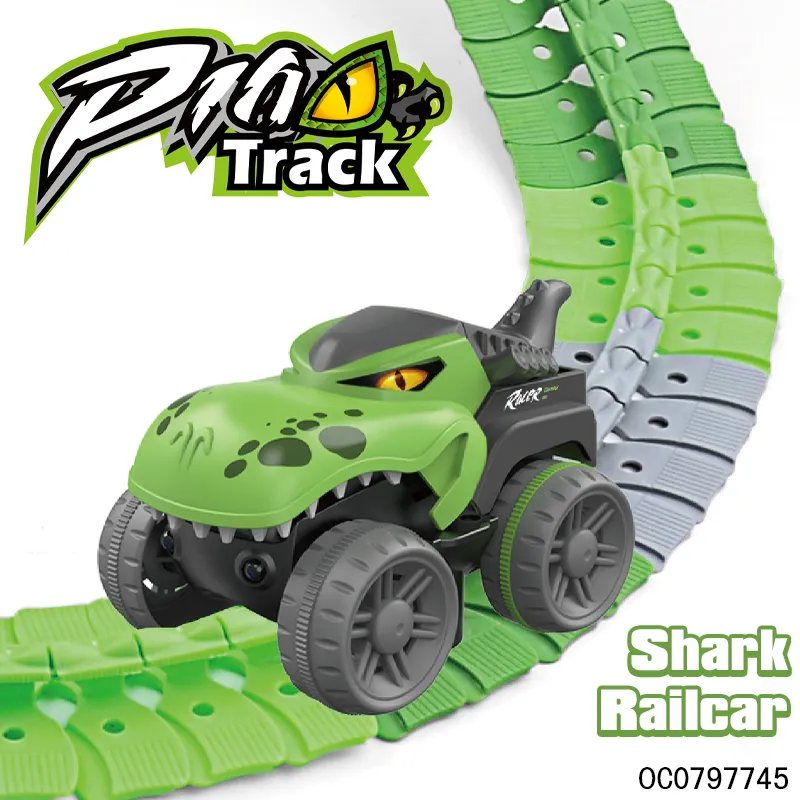 138PC New Arrivals Assembled Dinosaur Track Slot Electric Toys Boys Car Toy