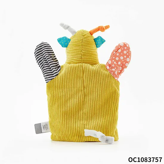 Wholesale Cartoon Soft Stuffed Plush Figure Hand Animals Toys for Kids