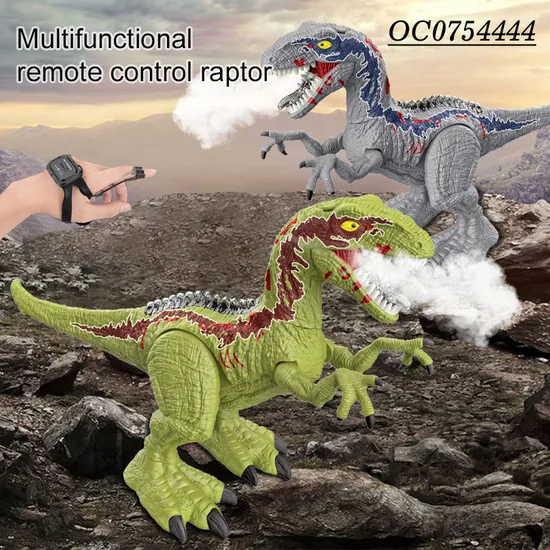 Kids 2.4G Simulation Cool Remote Control RC Spray Mist Walking Dinosaur Toy