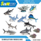 Wholesale PVC Toy Custom Realistic Animal Plastic 3D Fish Model Toys for Children