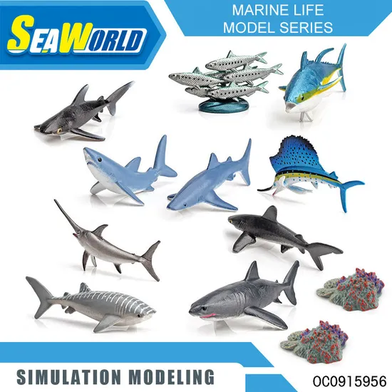 Wholesale PVC Toy Custom Realistic Animal Plastic 3D Fish Model Toys for Children