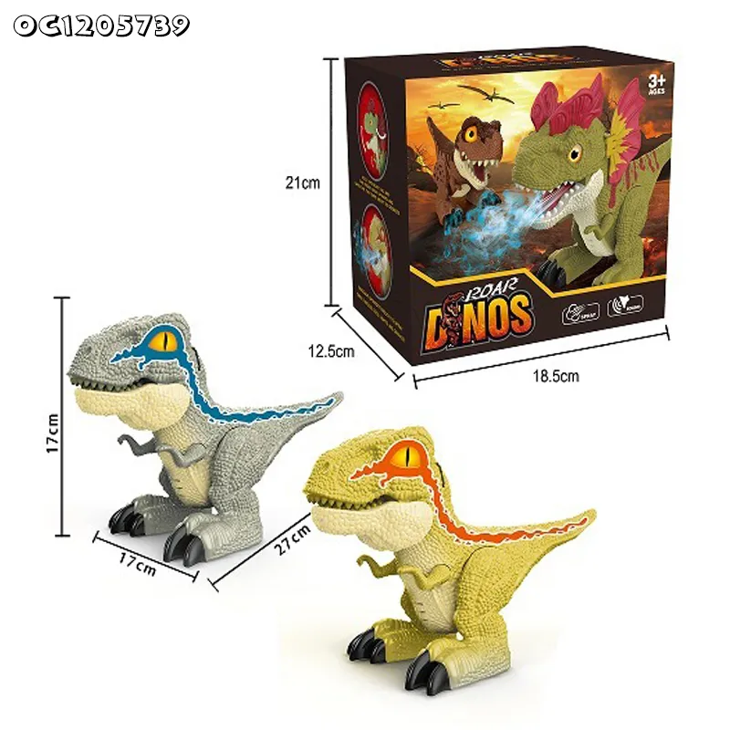 Mist Spray Function Interactive Educational Toy Electric Walking Bo Walking Dinosaurs Toy with Sounds and Lights for Kids Age 4-6
