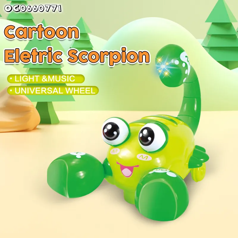 Wholesale Baby Battery Operated Sensory Musical Plastic New Arrival Walking Electric Animals Toys with Light
