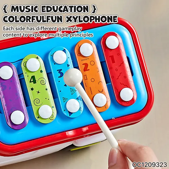 Wholesale Montessori Educational Educational Pounding Piano Cube Shape Matching Baby Toddler Musical Toy