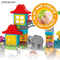 Wholesale Outdoor Blocks Zoo Park Wild Animal Model Plastic Building Blocks Toys for Kids