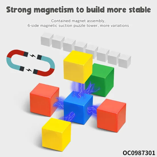 Wholesale Montessori 48PCS Magnetic Educational Mini Building Block Toy for Kids