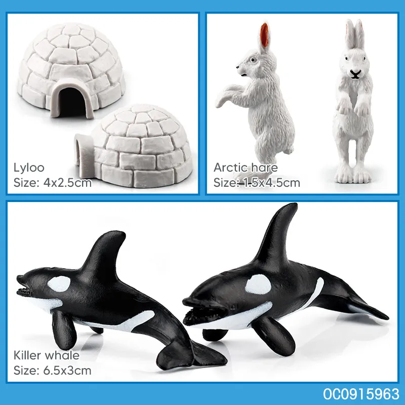 Wholesale Popular Educational Plastic Zoo Wild Animal Model Sets PVC Mini Toys