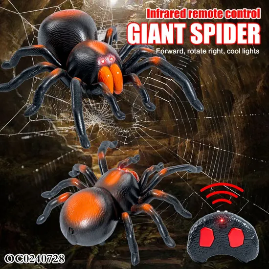 Wholesale Remote Control Spider Plastic Walking Insect RC Spider Animal Simulation Toys for Kids