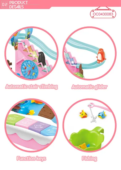 Wholesale Children Electronic Swimming Fish Fishing Toy with Light Music