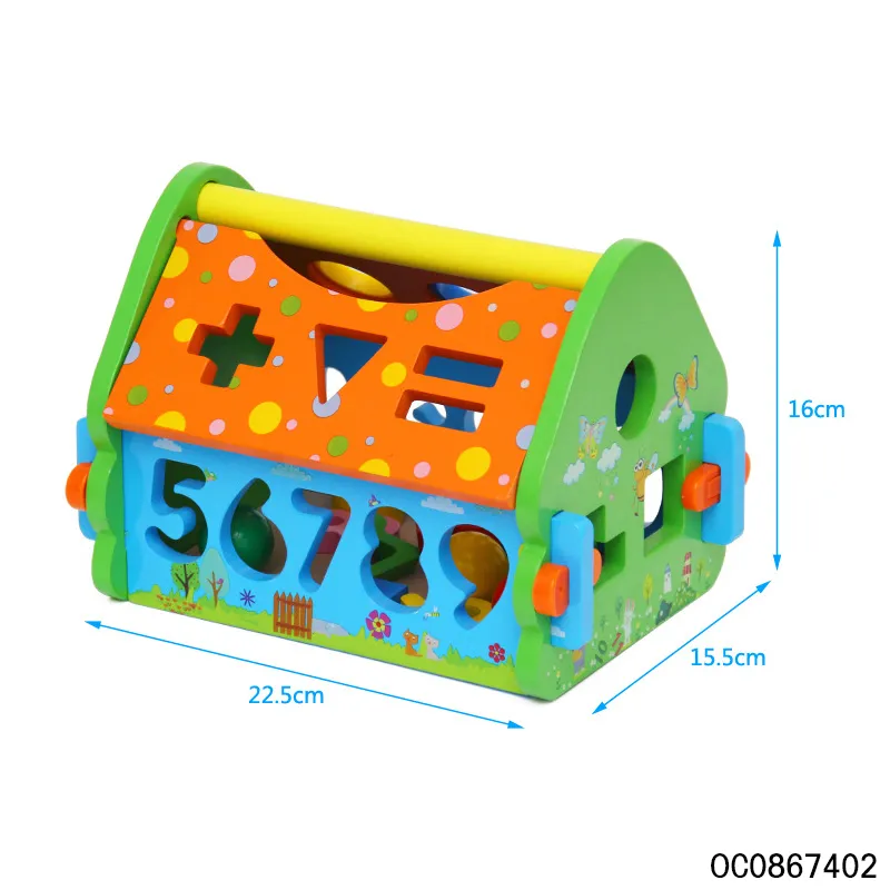 Wholesale Montessori Educational Wooden DIY Building Block Toy