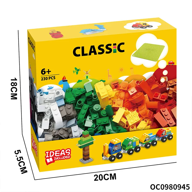 Wholesale Montessori Educational Cartoon Train Mini Bricks Building Blocks Toy