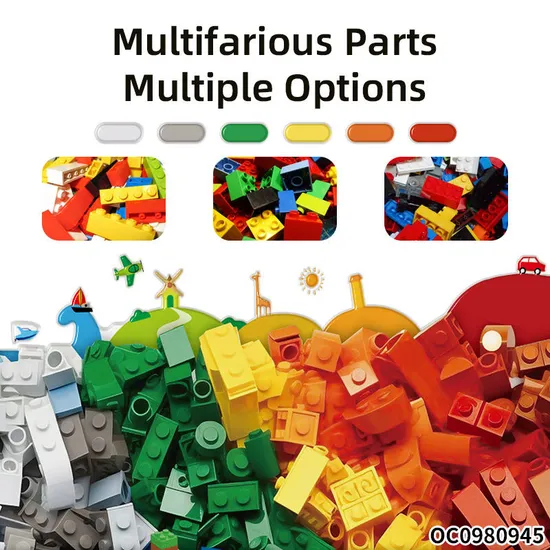 Wholesale Montessori Educational Cartoon Train Mini Bricks Building Blocks Toy