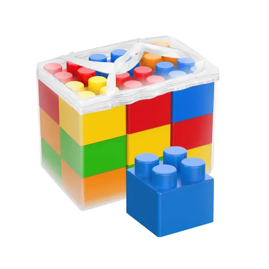 Wholesale Montessori DIY Educational Model Creative Plastic Building Blocks Toys for Kids