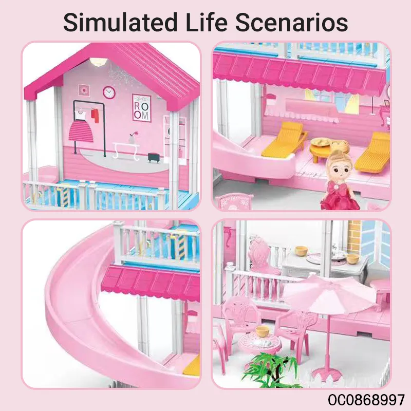 Wholesale Educational 44PCS DIY Plastic Building Block Toy for Girls