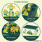 Wholesale Educational Montessori Dinosaur Plastic Building Blocks Tables Popular DIY Toys for Kids
