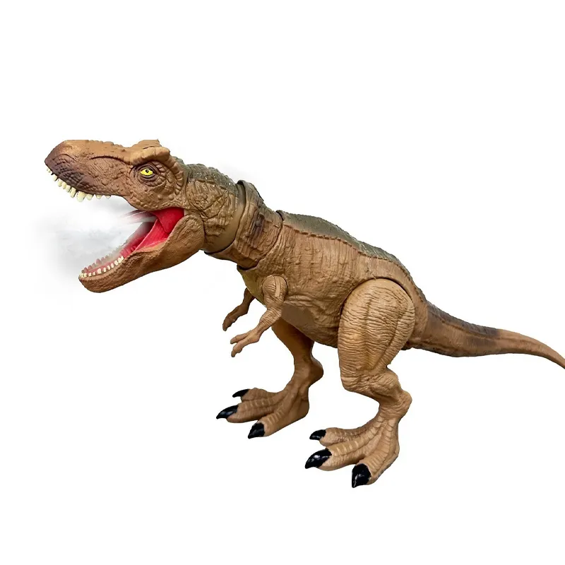 Mist Spray Decompression Lighted up Sound Toys Walking Battery Operate Electric Dinosaur Simulation Games Toy for Children Kids