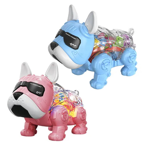 Wholesale Intelligent Electric Walking Remote Control Dog Toys with Lights and Sound
