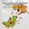 Realistic Dinosaur Head Battle Interactive Games Indoor Electric Mechanical Dinosaur Plastic Toy with Sound
