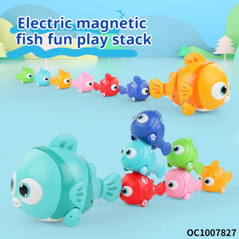 Wholesale Educational Funny Cute Montessori Fishing Water Game Electric B/O Sensory Educational Toys