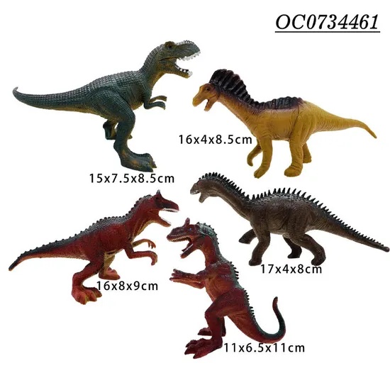 20 PCS Small OEM PVC Simulation Rubber Animals Dinosaur Toys for Sale