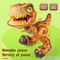 Movable Joints Battery Operated Educational Moving Soft Plastic Dinosaur Electric Small Toys for Children with Light and Sound