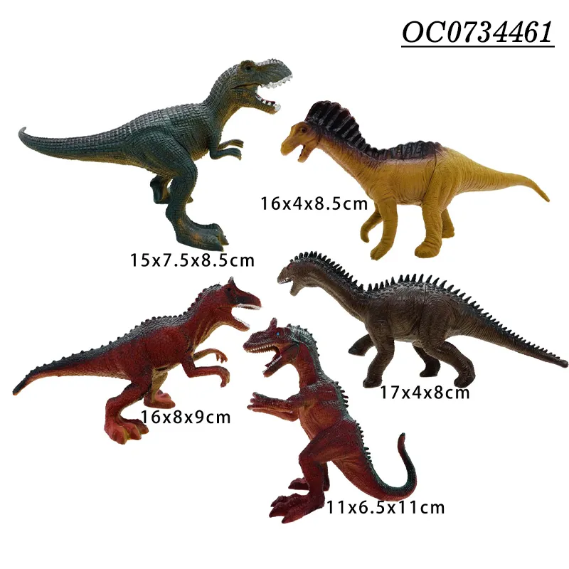 20 PCS Small OEM PVC Simulation Rubber Animals Dinosaur Toys for Sale
