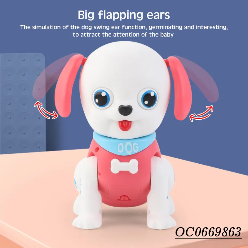 Wholesale Electric Kids Light up Plastic Animal Cartoon Battery Operated Dogs Toy