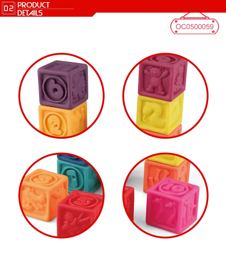 Wholesale Good Quality Montessori Soft Building Blocks Baby Toy