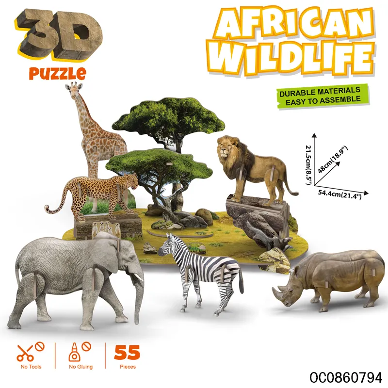 Wholesale Montessori Educational Popular Wild Animals Sets Toy