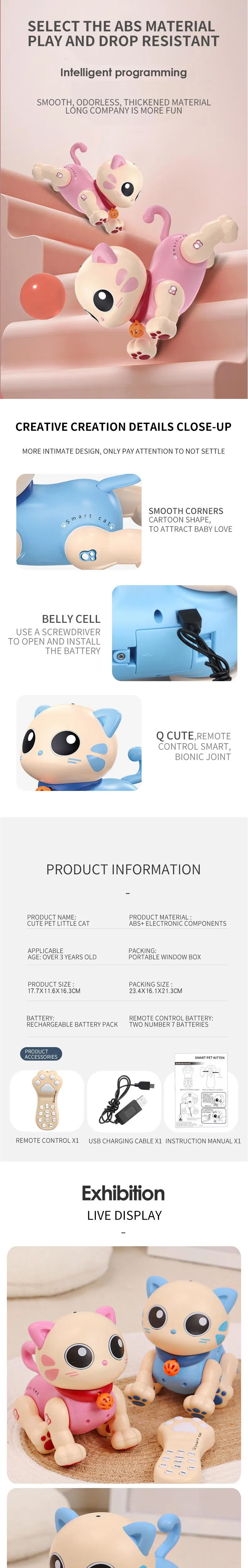 Wholesale Singing and Dance Plastic Remote Control Intelligent Interactive RC Music Robot Pet Animal Toy for Kids