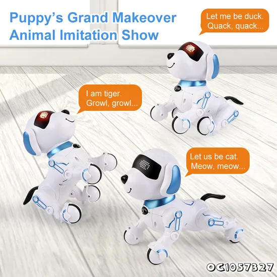Wholesale Smart Plastic Educational Interactive Remote Control Robot Intelligent Model Ai Pet Toy Dog for Kids