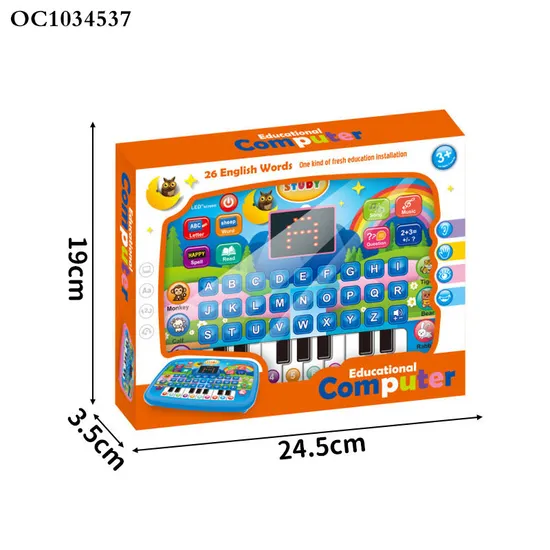 Wholesale Montessori Kids Laptop Education Musical Sound Learning Machine Keyboard Toy