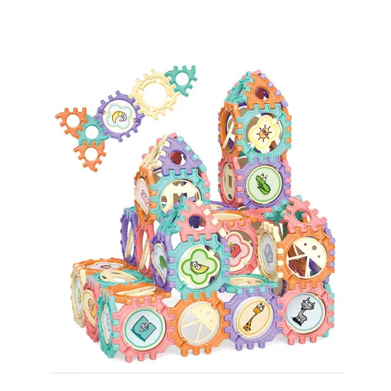 Wholesale Montessori 98PCS Educational Cute Large Bricks House Baby Building Block Toys