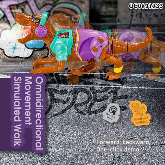 Children RC Promotional Walking Dinosaur Gift and Toy for Trending Products 2025 New Arrivals Kids Toys with Mist Spray Action