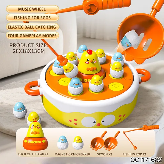 Wholesale Baby Electric Bo Montessori Educational Duck Fishing Child Games Children Toys with Music