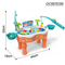 Wholesale Children Interactive Montessori 2 Person Magnet Fishing Table Toys Game with Music