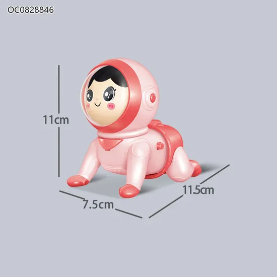 Wholesale Unique Electric Doll Plastic Baby Crawling Musical Battery Operated Toy