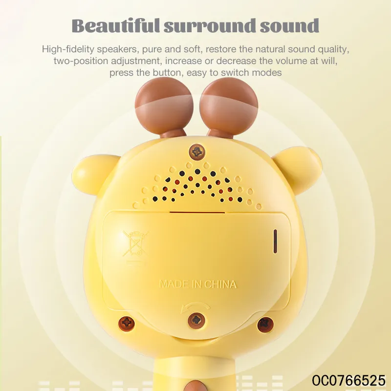Baby Rattle Baby's Favorite Sensory Fidget Light Music Toy