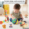 Squishy Mini Rubber Animals Bath Toys Baby Hanging Noise Maker Hand Bell Rattle Toy for Newborn Crib Toys Car Hanging