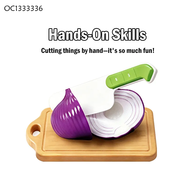 Wholesale Plastic Pretend Play Educational Sea Food and Vegetable Cutting Kitchen Simulation Toys for Kids