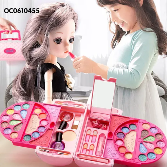 Wholesale Fashion Baby Girl Cosmetic Set Nail Polish Beauty Fashion Pretend Toys for with Makeup